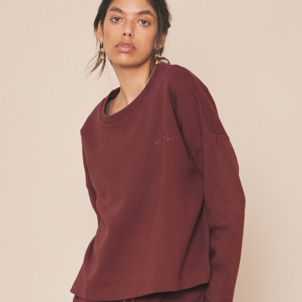 Sweatshirt – burgundy (Moonchild)